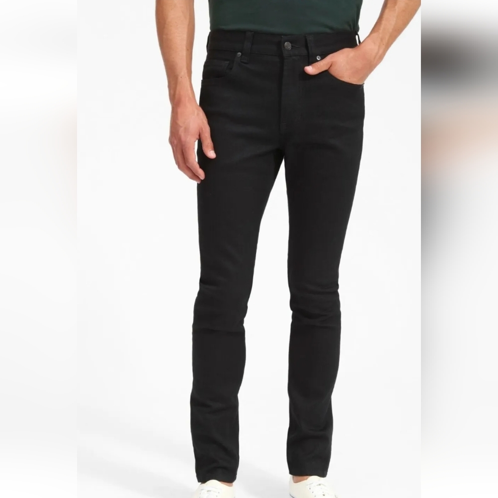 Everlane Men's 40x32 Black Skinny Fit Denim Pants New With Tags